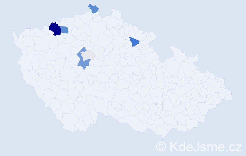 Příjmení: 'Črep', počet výskytů 12 v celé ČR