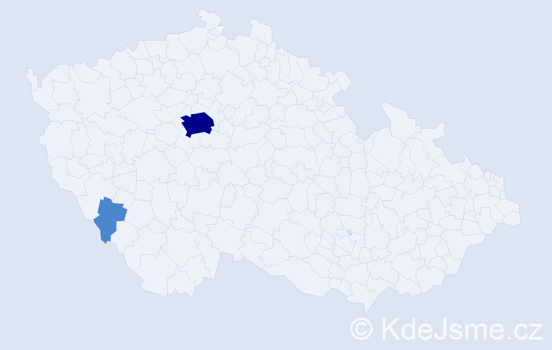 Příjmení: 'Kersten', počet výskytů 4 v celé ČR