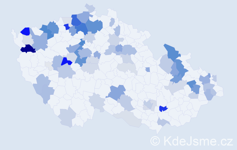 Příjmení: 'Vereš', počet výskytů 217 v celé ČR