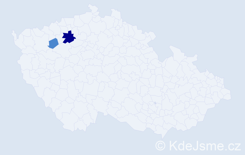 Příjmení: 'Stajer', počet výskytů 4 v celé ČR