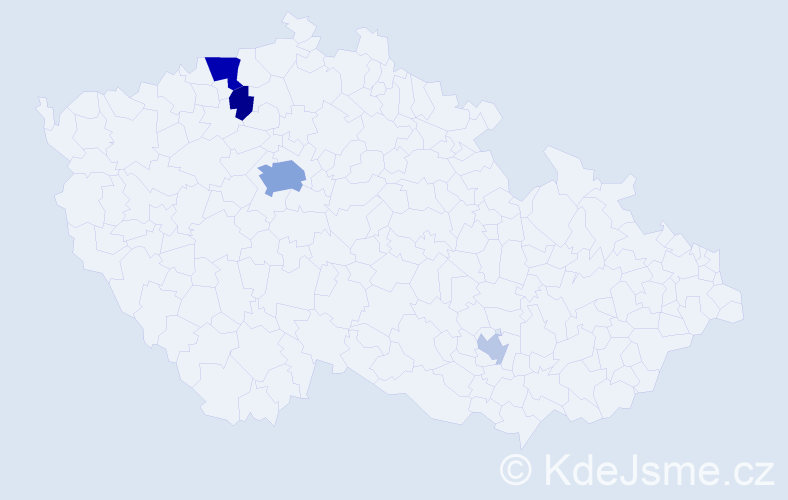 Příjmení: 'Assi', počet výskytů 11 v celé ČR