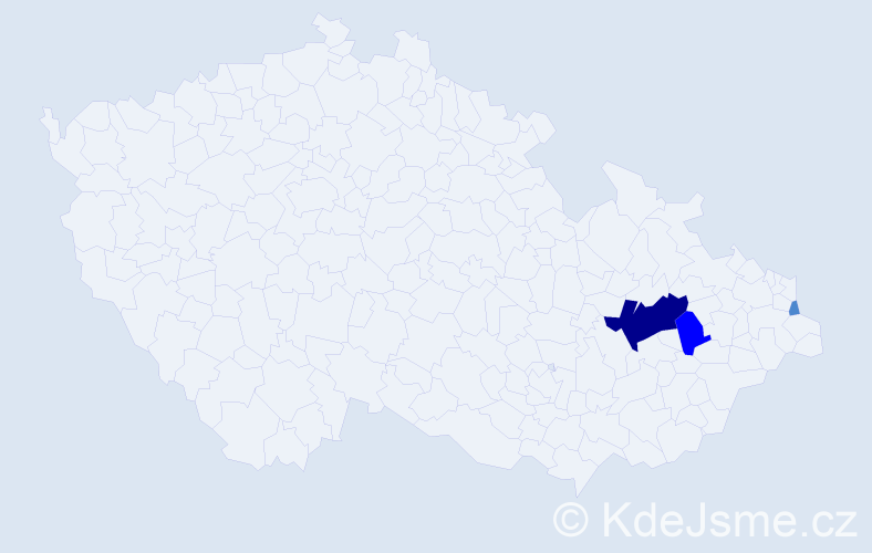 Příjmení: 'Popravová', počet výskytů 6 v celé ČR