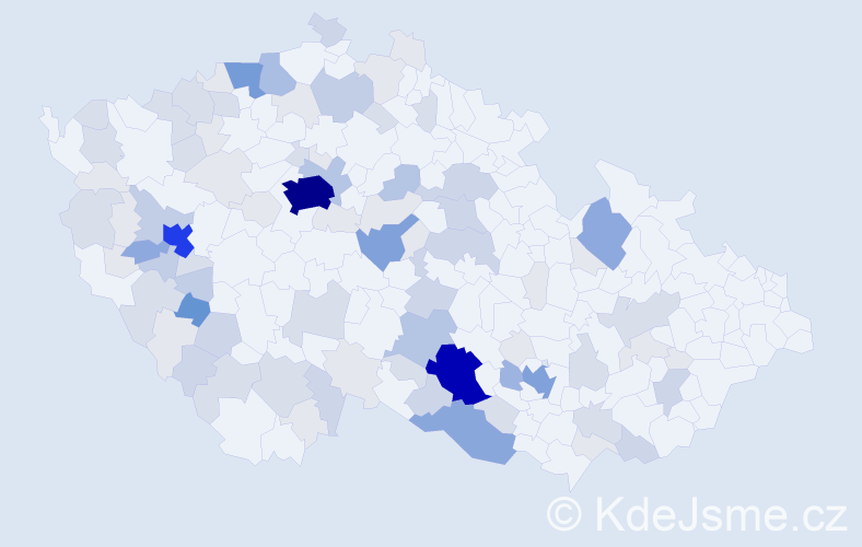 Příjmení: 'Saláková', počet výskytů 325 v celé ČR
