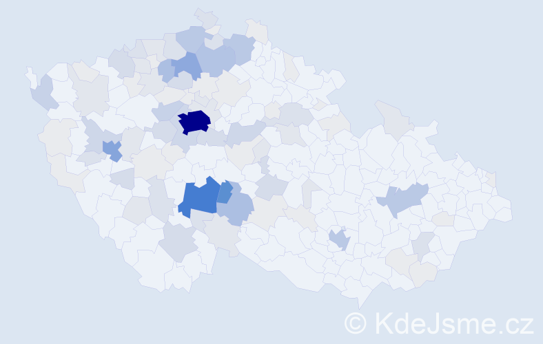 Příjmení: 'Markvart', počet výskytů 366 v celé ČR
