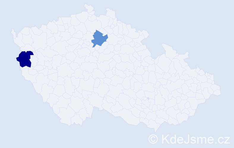 Příjmení: 'Matvejev', počet výskytů 2 v celé ČR