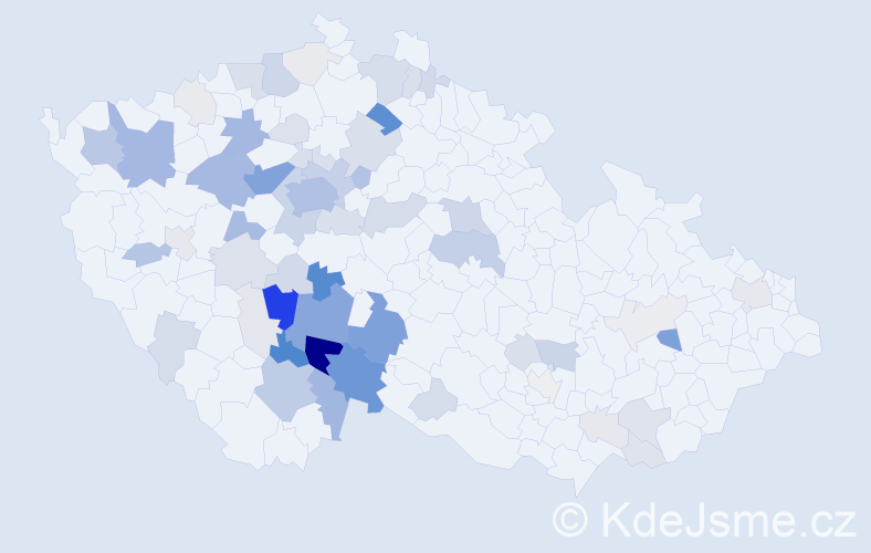 Příjmení: 'Radosta', počet výskytů 269 v celé ČR