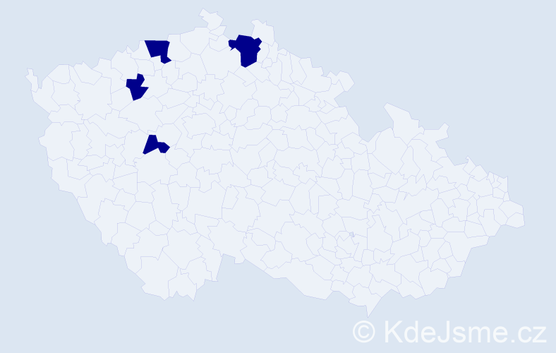 Příjmení: 'Knoblauchová', počet výskytů 4 v celé ČR