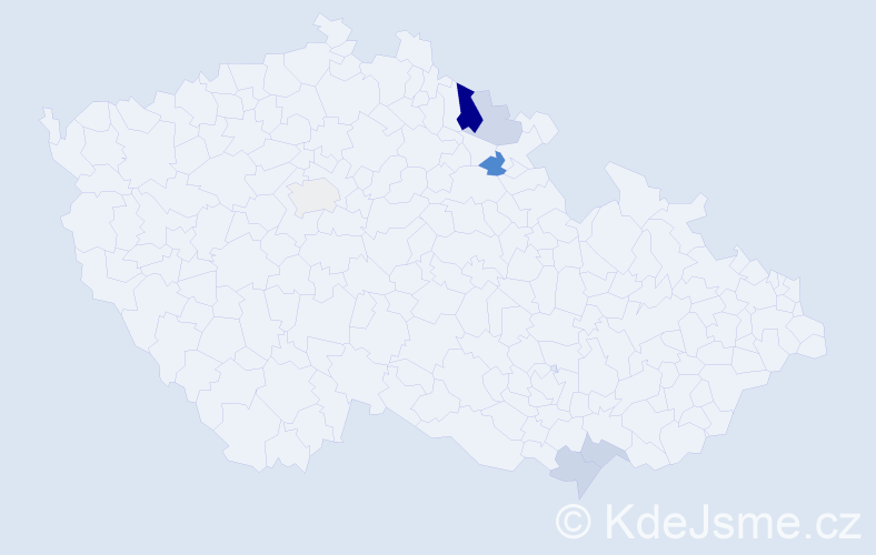 Příjmení: 'Slovenský', počet výskytů 12 v celé ČR