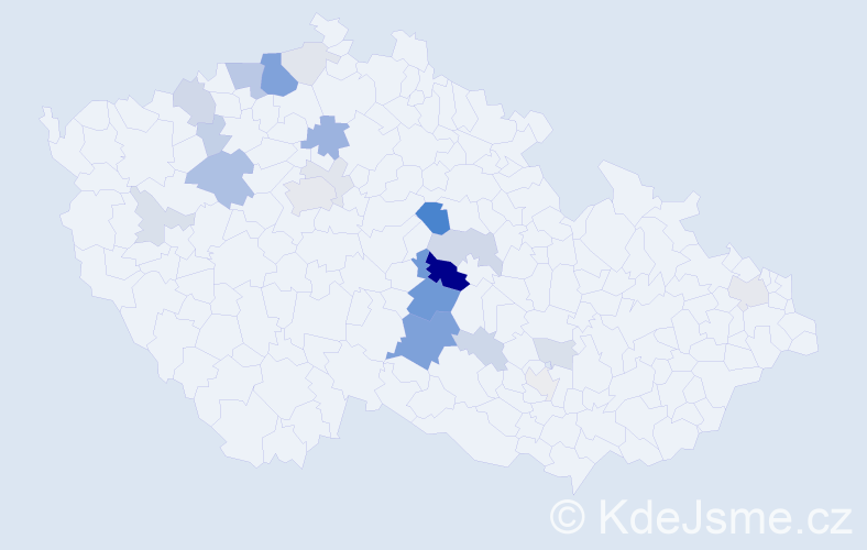 Příjmení: 'Hanauerová', počet výskytů 69 v celé ČR