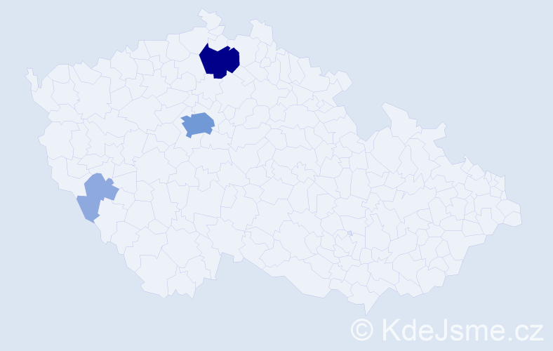 Příjmení: 'Lehončáková', počet výskytů 9 v celé ČR