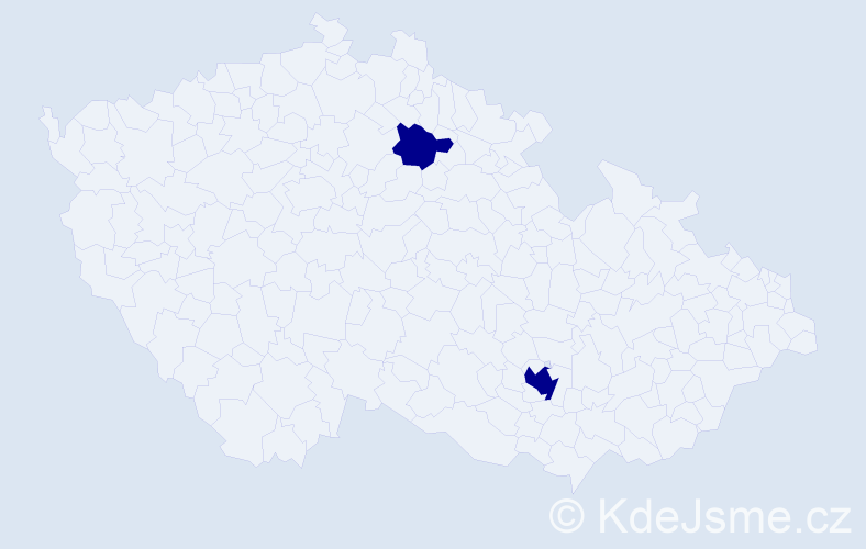 Příjmení: 'Reisdorf', počet výskytů 2 v celé ČR