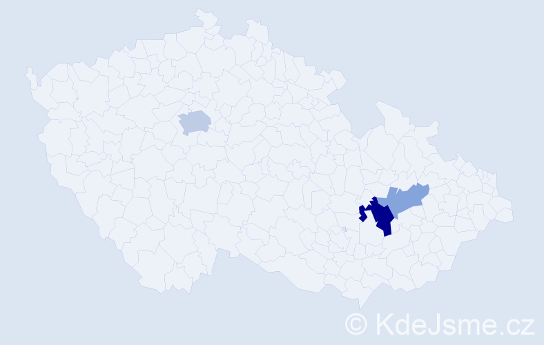 Příjmení: 'Vorreth', počet výskytů 13 v celé ČR