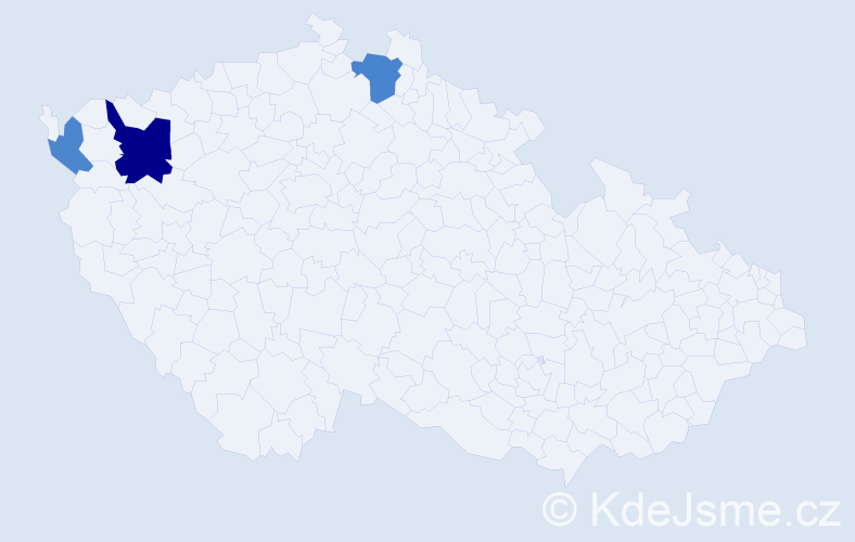 Příjmení: 'Pechočiaková', počet výskytů 12 v celé ČR