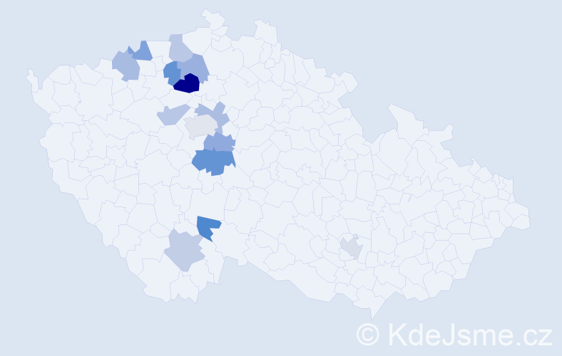 Příjmení: 'Schönfelder', počet výskytů 18 v celé ČR