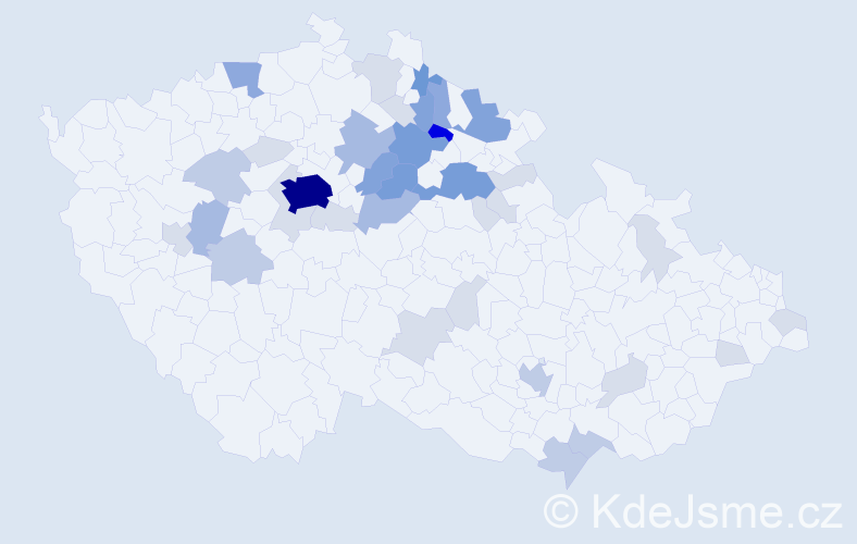 Příjmení: 'Typlt', počet výskytů 119 v celé ČR