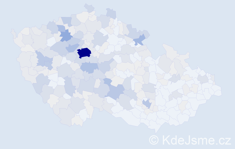 Příjmení: 'Suk', počet výskytů 1163 v celé ČR