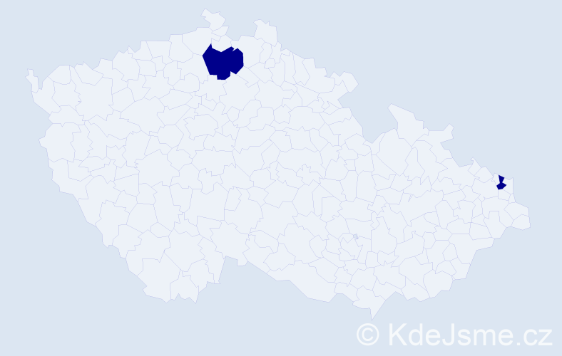 Příjmení: 'Stančoková', počet výskytů 2 v celé ČR