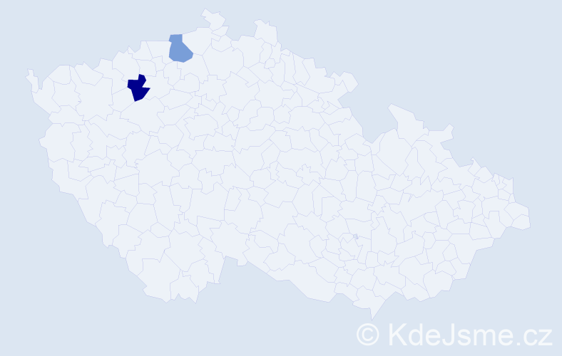 Příjmení: 'Eliaş', počet výskytů 2 v celé ČR