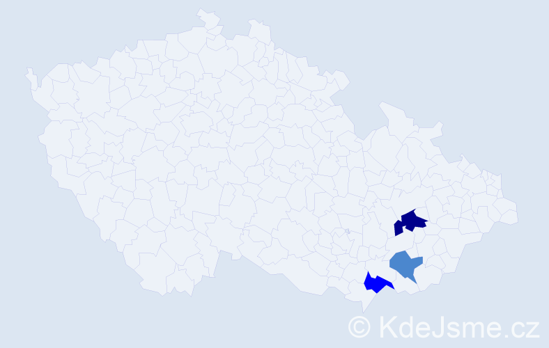 Příjmení: 'Chlapečka', počet výskytů 6 v celé ČR