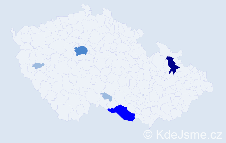 Příjmení: 'Sumková', počet výskytů 11 v celé ČR