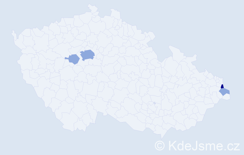 Příjmení: 'Wowerka', počet výskytů 8 v celé ČR