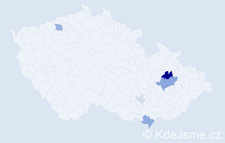 Příjmení: 'Girašková', počet výskytů 7 v celé ČR