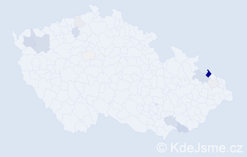 Příjmení: 'Rinková', počet výskytů 33 v celé ČR