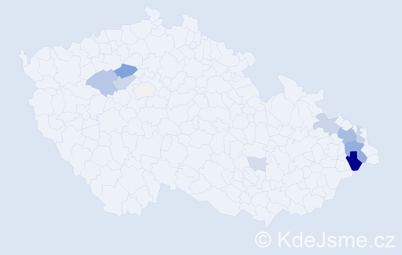 Příjmení: 'Chrápek', počet výskytů 35 v celé ČR