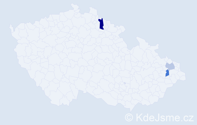 Příjmení: 'Dygutowicz', počet výskytů 3 v celé ČR