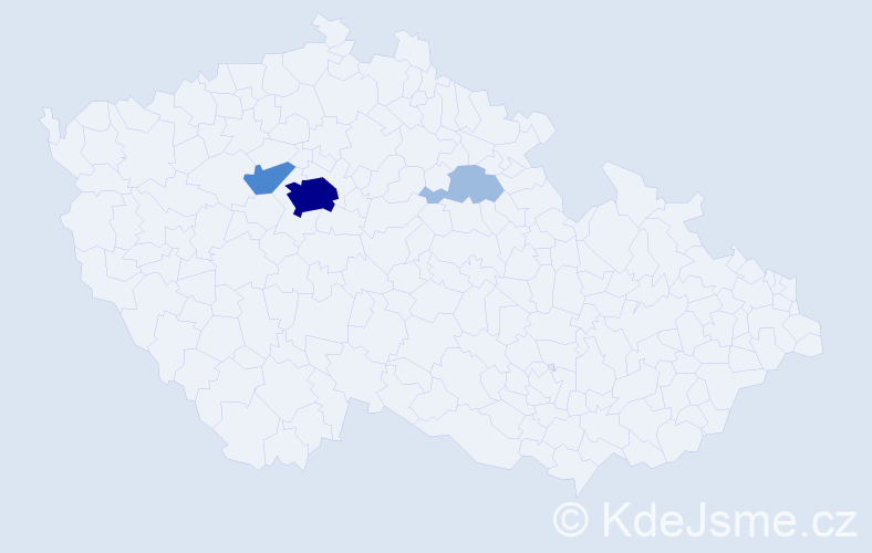Příjmení: 'Kronos', počet výskytů 7 v celé ČR
