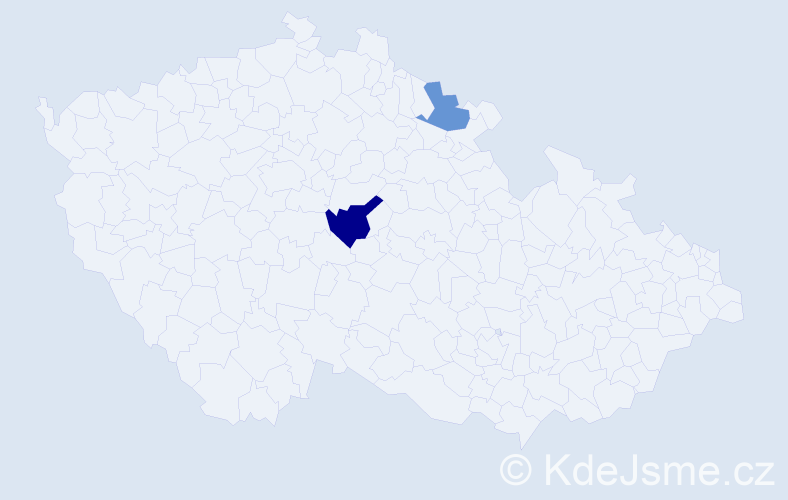 Příjmení: 'Stedrová', počet výskytů 3 v celé ČR