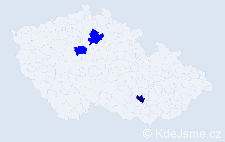 Příjmení: 'Khomechko', počet výskytů 4 v celé ČR