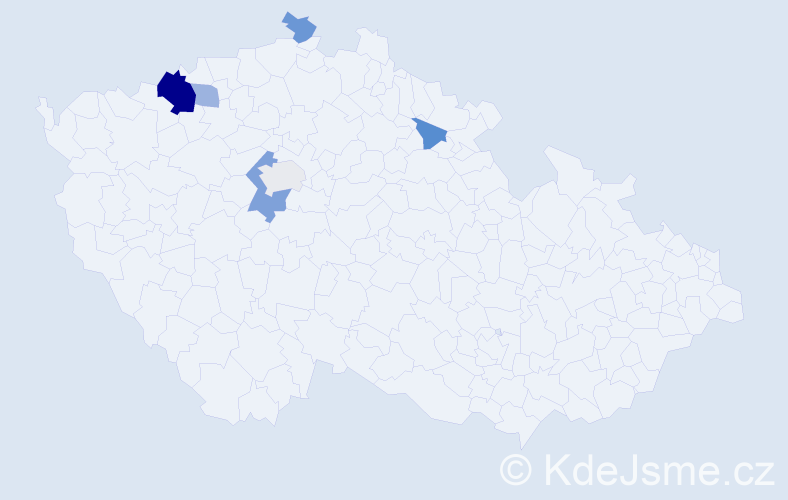 Příjmení: 'Črep', počet výskytů 12 v celé ČR