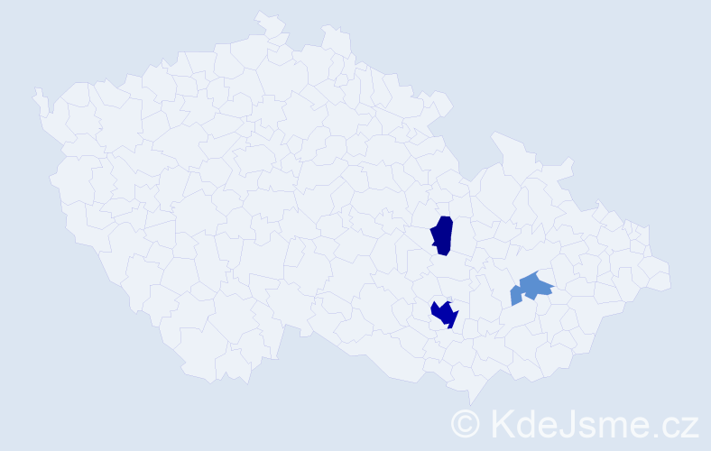 Příjmení: 'Halavín', počet výskytů 9 v celé ČR