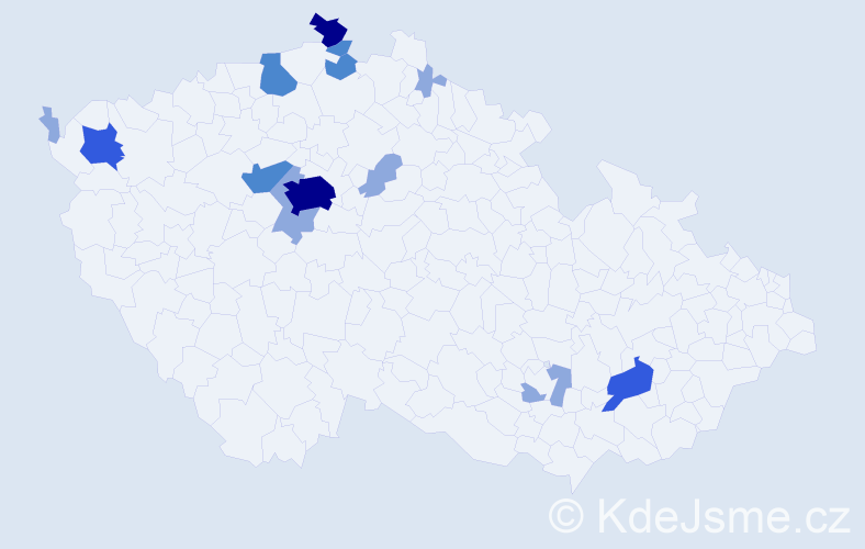 Příjmení: 'Friese', počet výskytů 29 v celé ČR