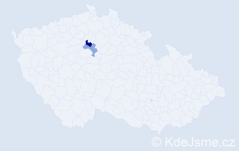 Příjmení: 'Cymbrovič', počet výskytů 3 v celé ČR