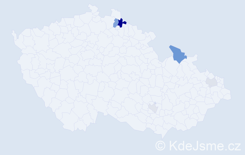 Příjmení: 'Pavlidisová', počet výskytů 9 v celé ČR