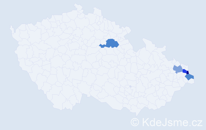 Příjmení: 'Skowronová', počet výskytů 8 v celé ČR