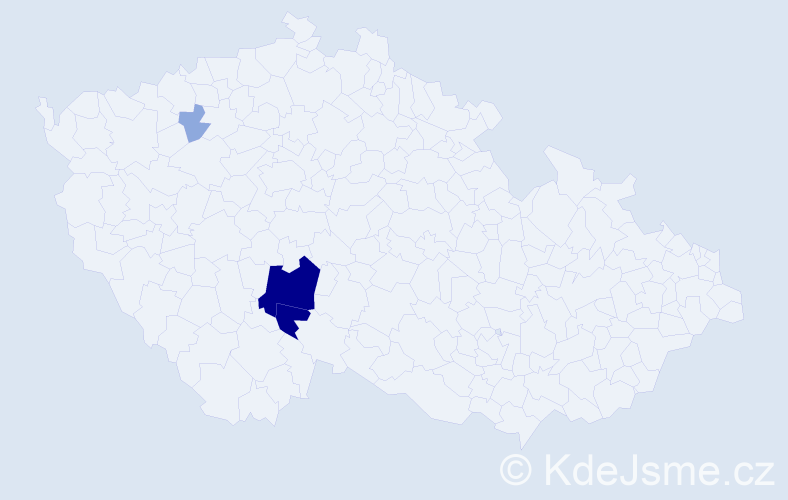 Příjmení: 'Čančurová', počet výskytů 19 v celé ČR