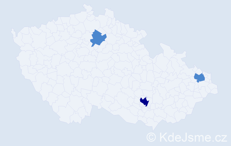 Příjmení: 'Hamorská', počet výskytů 8 v celé ČR