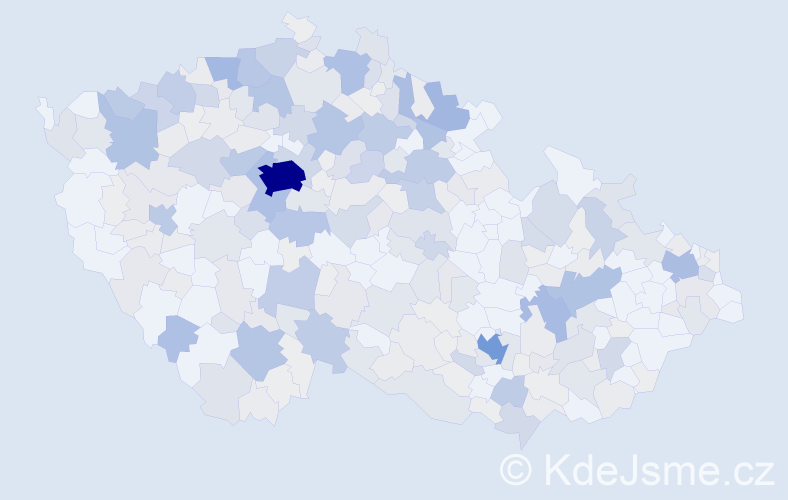 Příjmení: 'Albrecht', počet výskytů 1099 v celé ČR