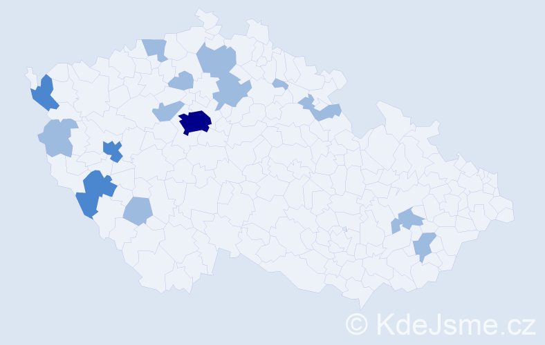 Příjmení: 'Phan Thanh', počet výskytů 22 v celé ČR