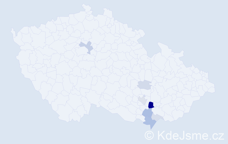 Příjmení: 'Skulínková', počet výskytů 34 v celé ČR