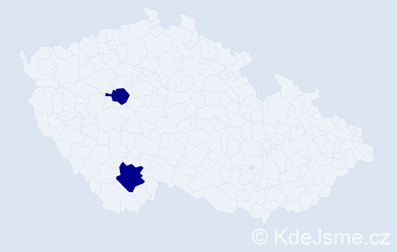 Příjmení: 'Chaikivskyi', počet výskytů 2 v celé ČR