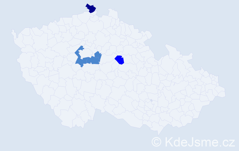 Příjmení: 'Máčik', počet výskytů 8 v celé ČR