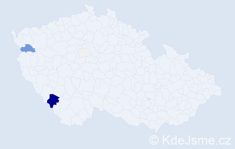 Příjmení: 'Heřta', počet výskytů 14 v celé ČR