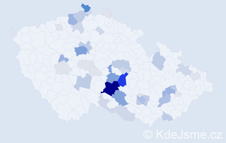 Příjmení: 'Morkusová', počet výskytů 157 v celé ČR