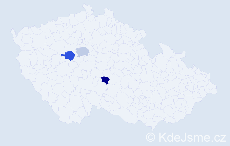 Příjmení: 'Haňkovská', počet výskytů 7 v celé ČR