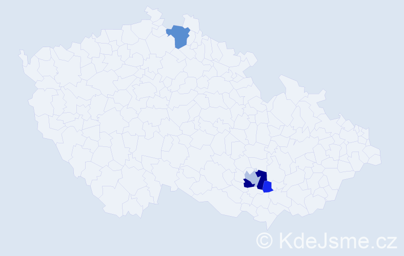 Příjmení: 'Quirenzová', počet výskytů 10 v celé ČR