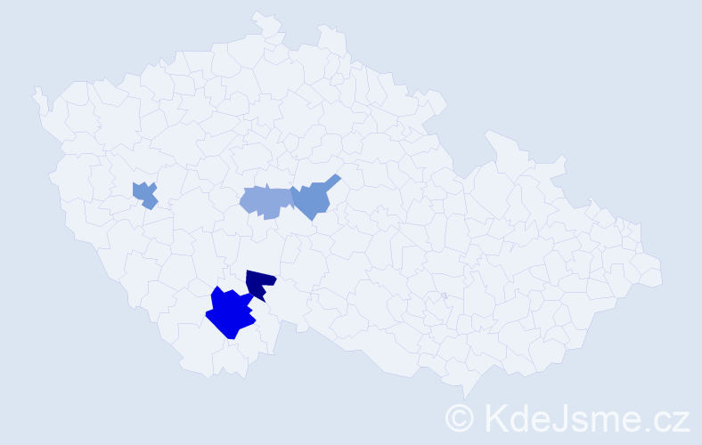 Příjmení: 'Lukucz', počet výskytů 16 v celé ČR